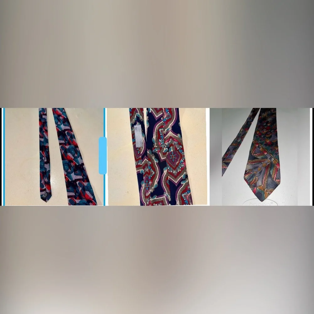 Bundle of 3 Abstract Neck Ties